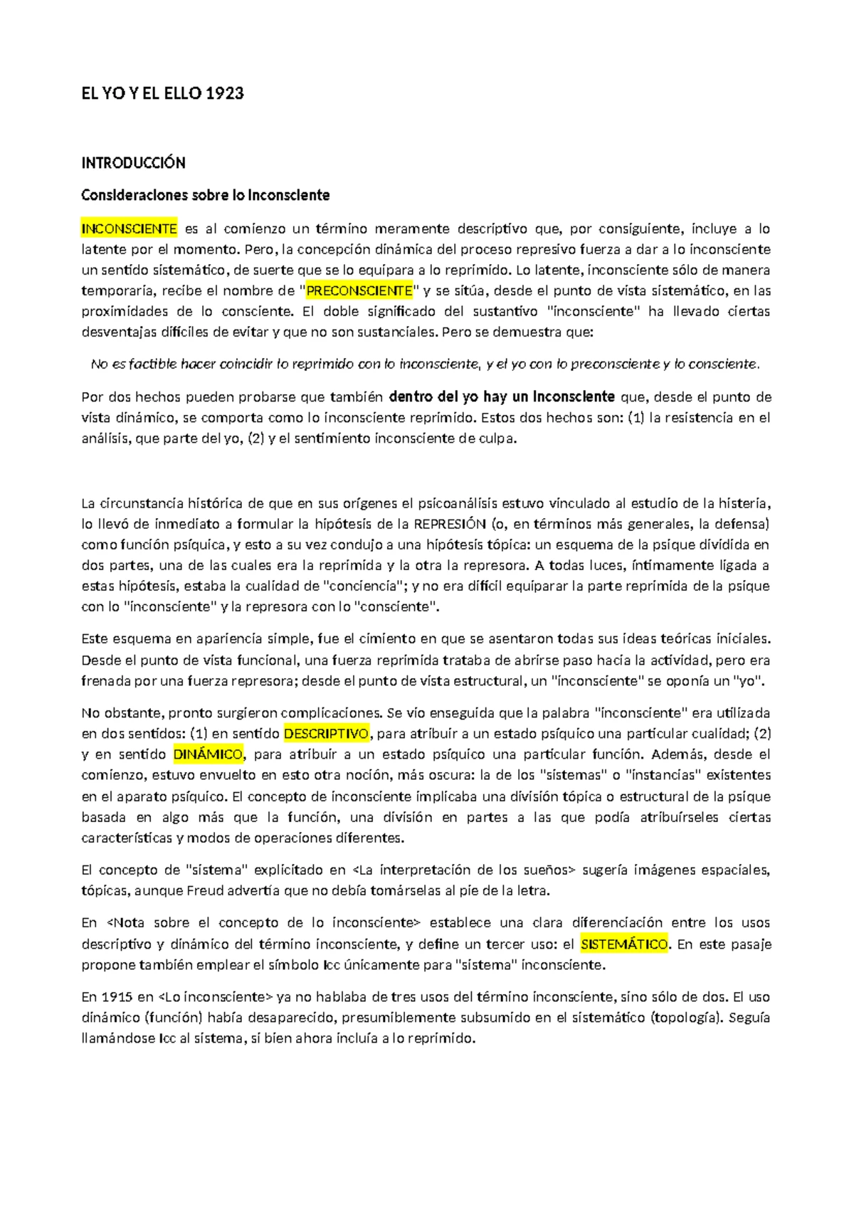 Psicología de las Masas y Análisis del Yo - CAP 7: La Identificación ...