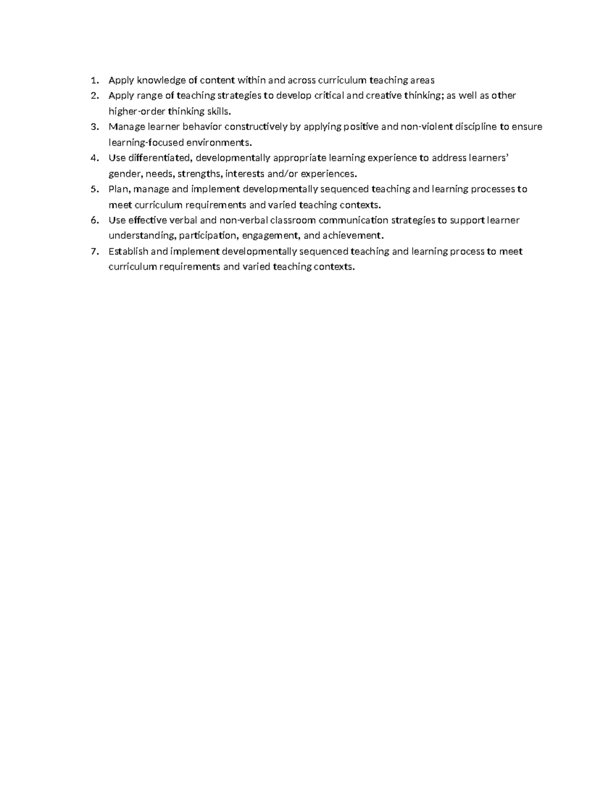 Curriculum Strategies for Effective Teaching and Learning - Studocu