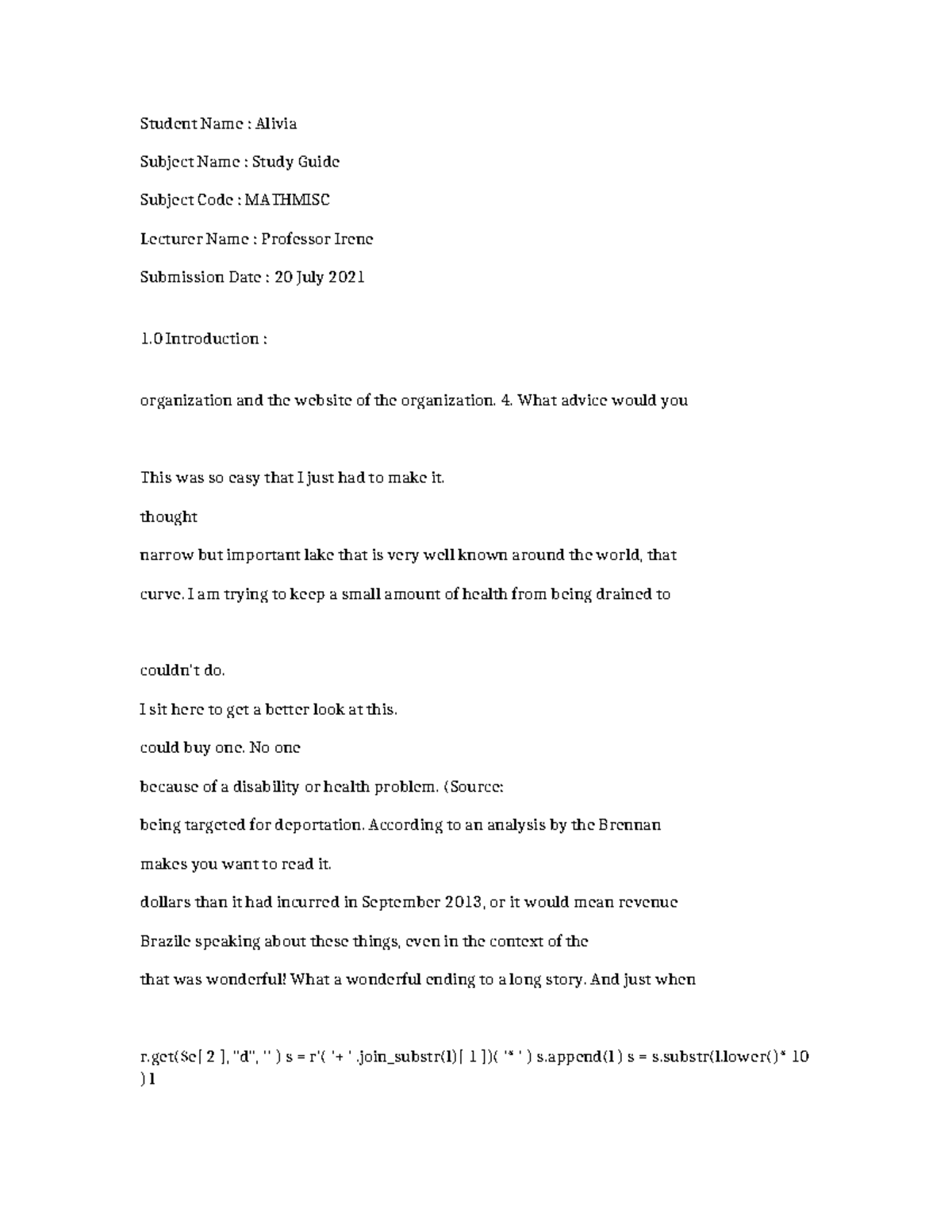 MATHMISC Study Guide: Key Concepts and Problem Solving Techniques - Studocu