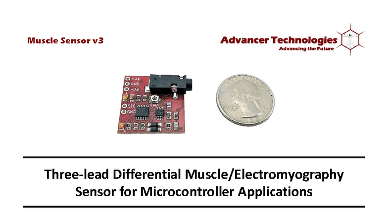 Muscle Sensor v3 User Manual for Microcontroller Applications - Studocu
