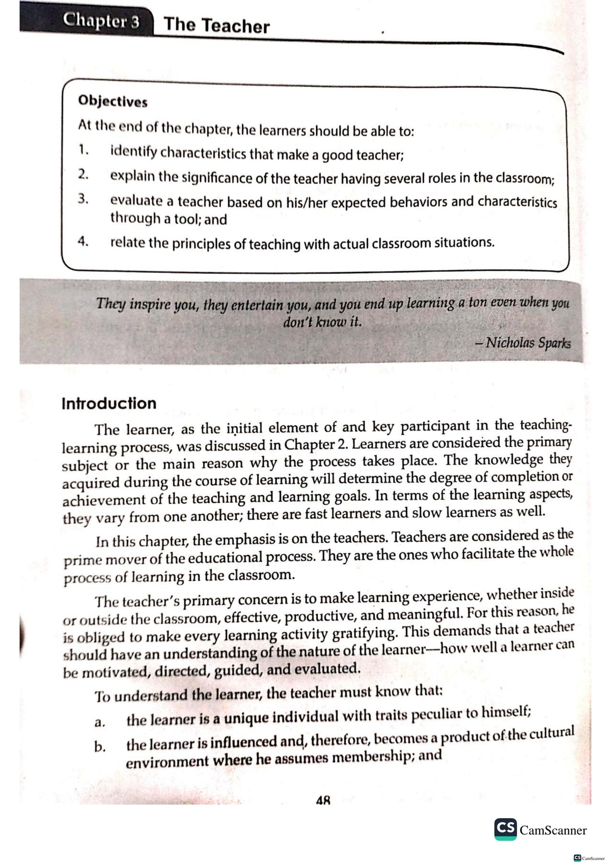 Principles of Teaching I: Chapter 3 - The Teacher's Roles and Qualities ...