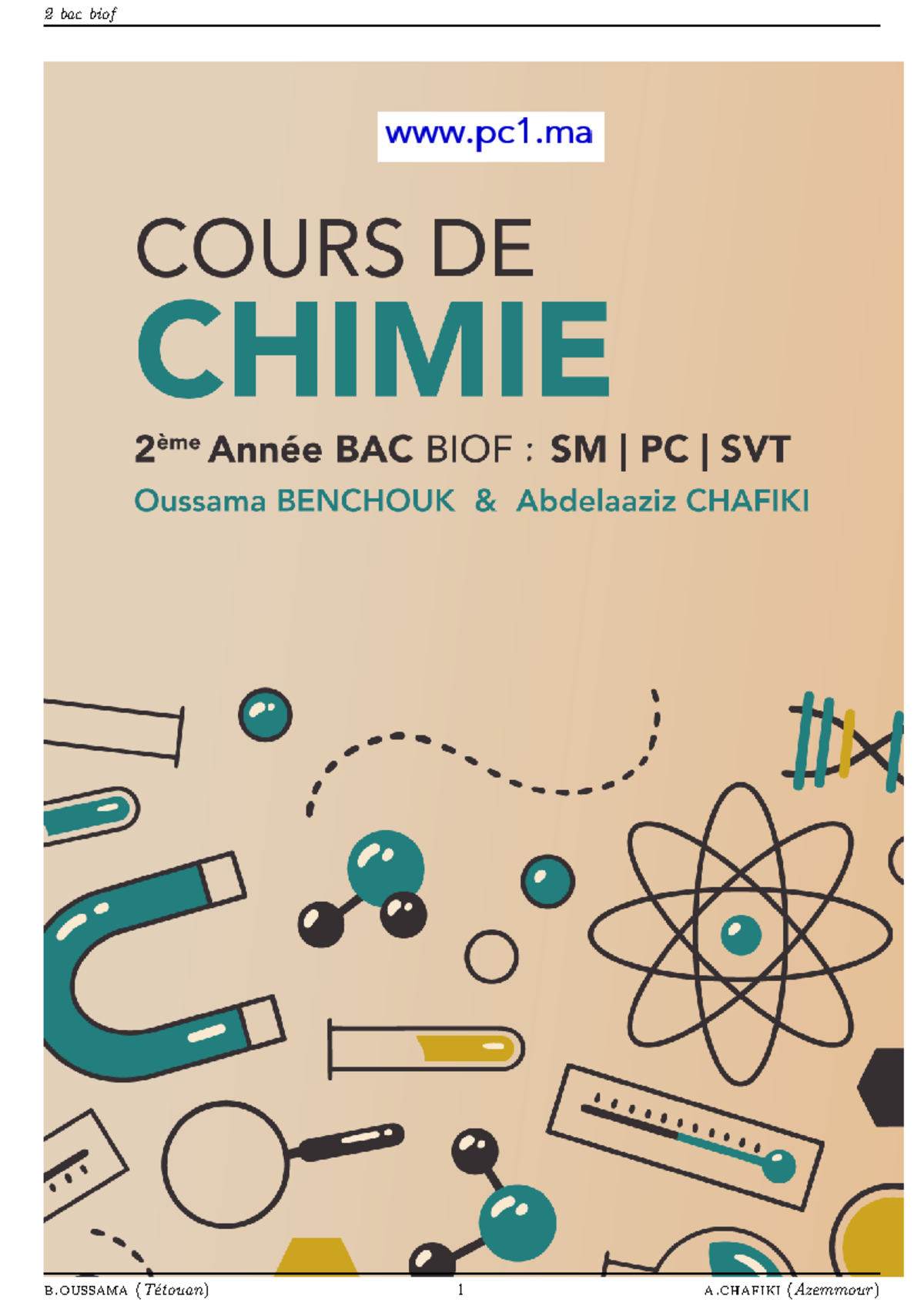 Chapitre de Chimie 2ème Bac SM PC SVT: Transformations et Réactions ...