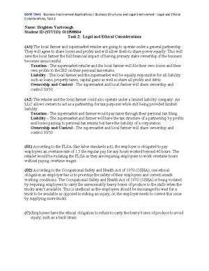 D355 Task 1 - revised - Brighten Yarbrough 2/23/ D355 Task 1 A1. The ...