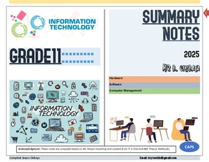 IT 11 - Comprehensive Summary of Computer Hardware and Software ...