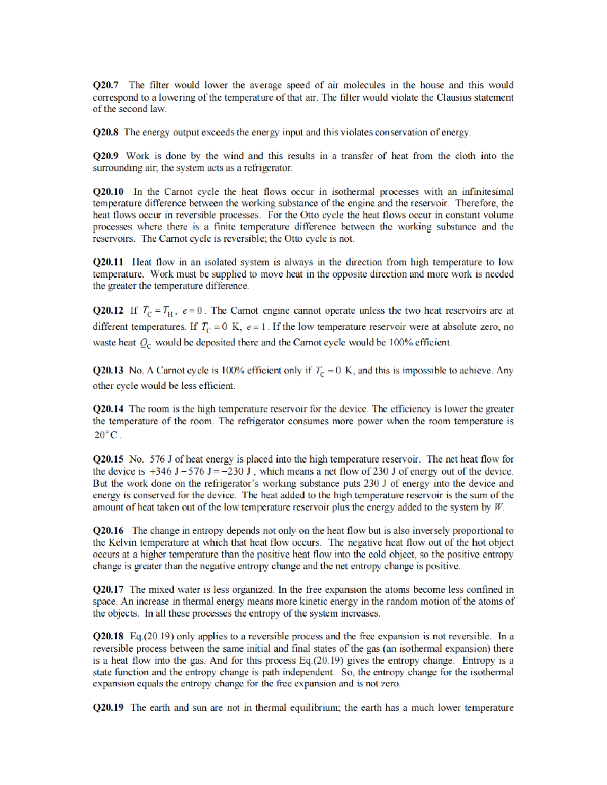University Physics (15th Ed) - Solutions for Discussion Questions - Studocu