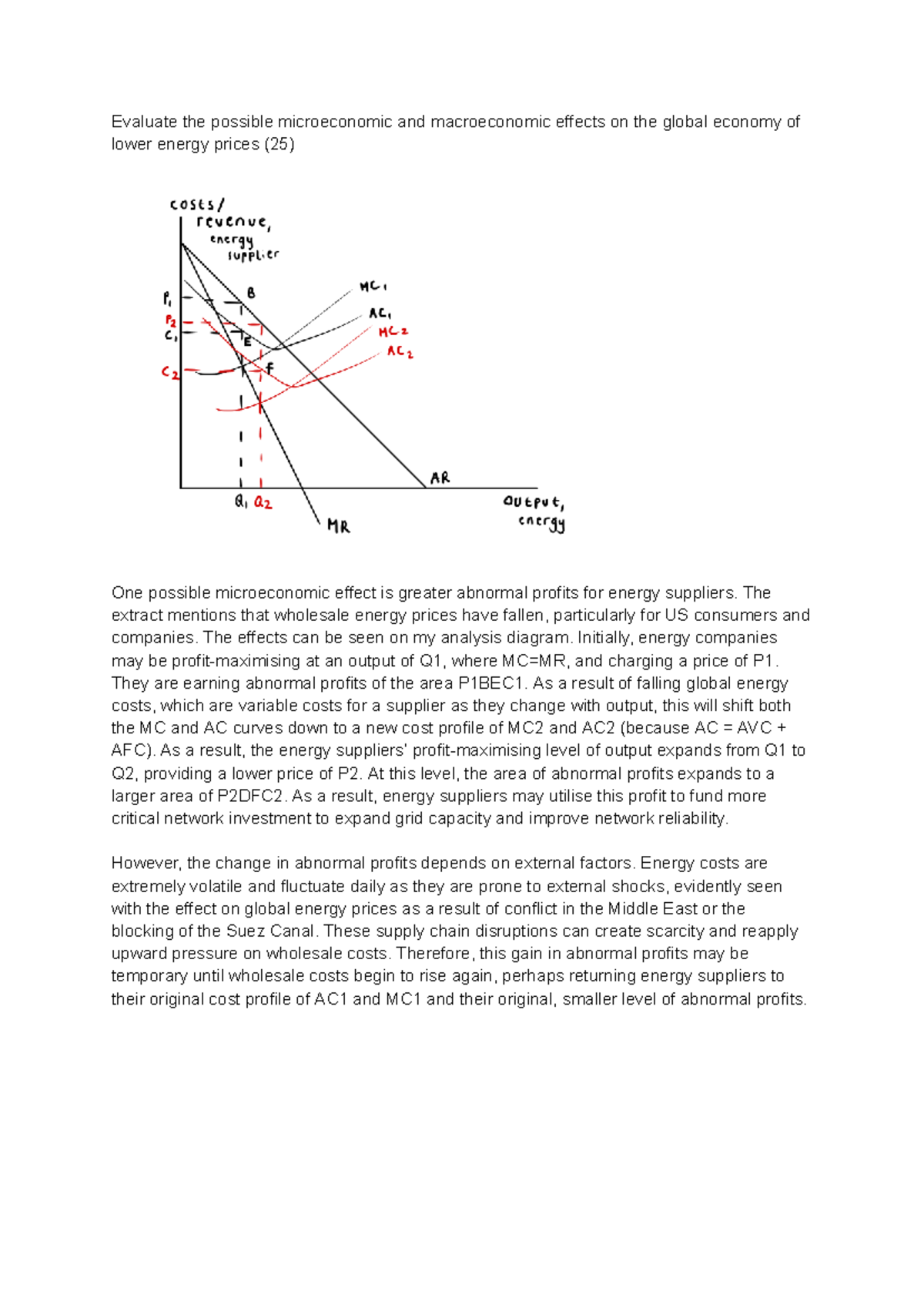 Paper 3 - Micro & Macro Effects of Lower Energy Prices (25) - Studocu