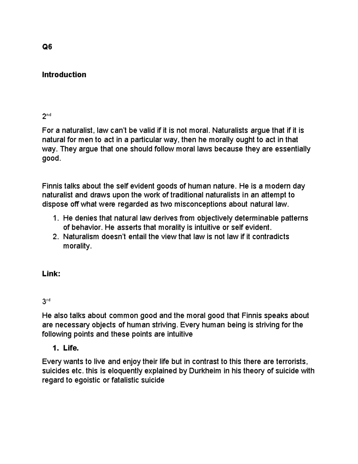 Finnis and Fuller: A Comparative Study of Natural Law Theories - Studocu