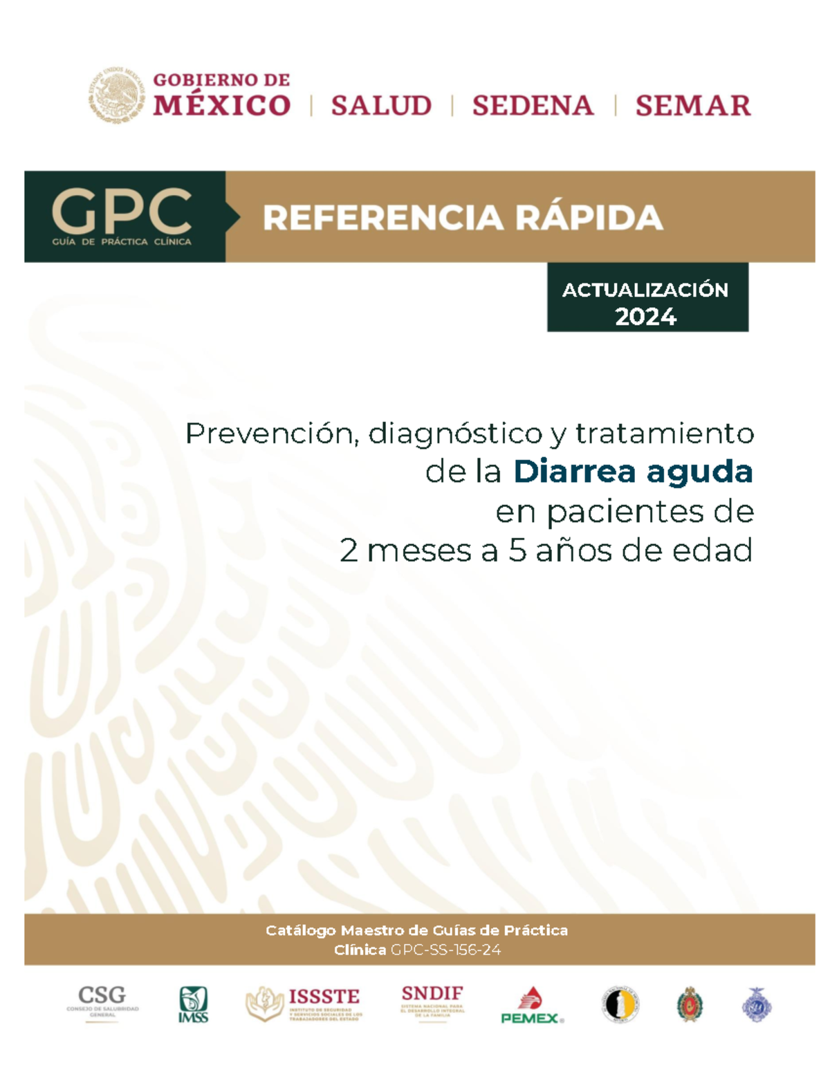 Actualización GPC-SS-156-2024: Diarrea Aguda en Niños de 2 Meses a 5 Años - Document Preview