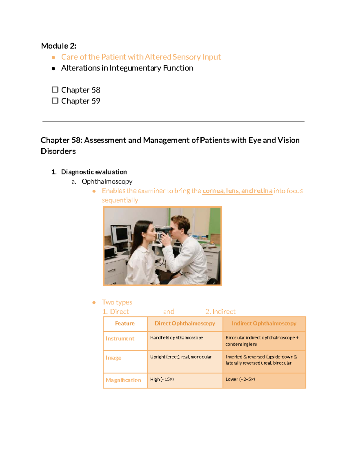 Assessment and Management of Patients with Eye Disorders (Chapter 58 ...