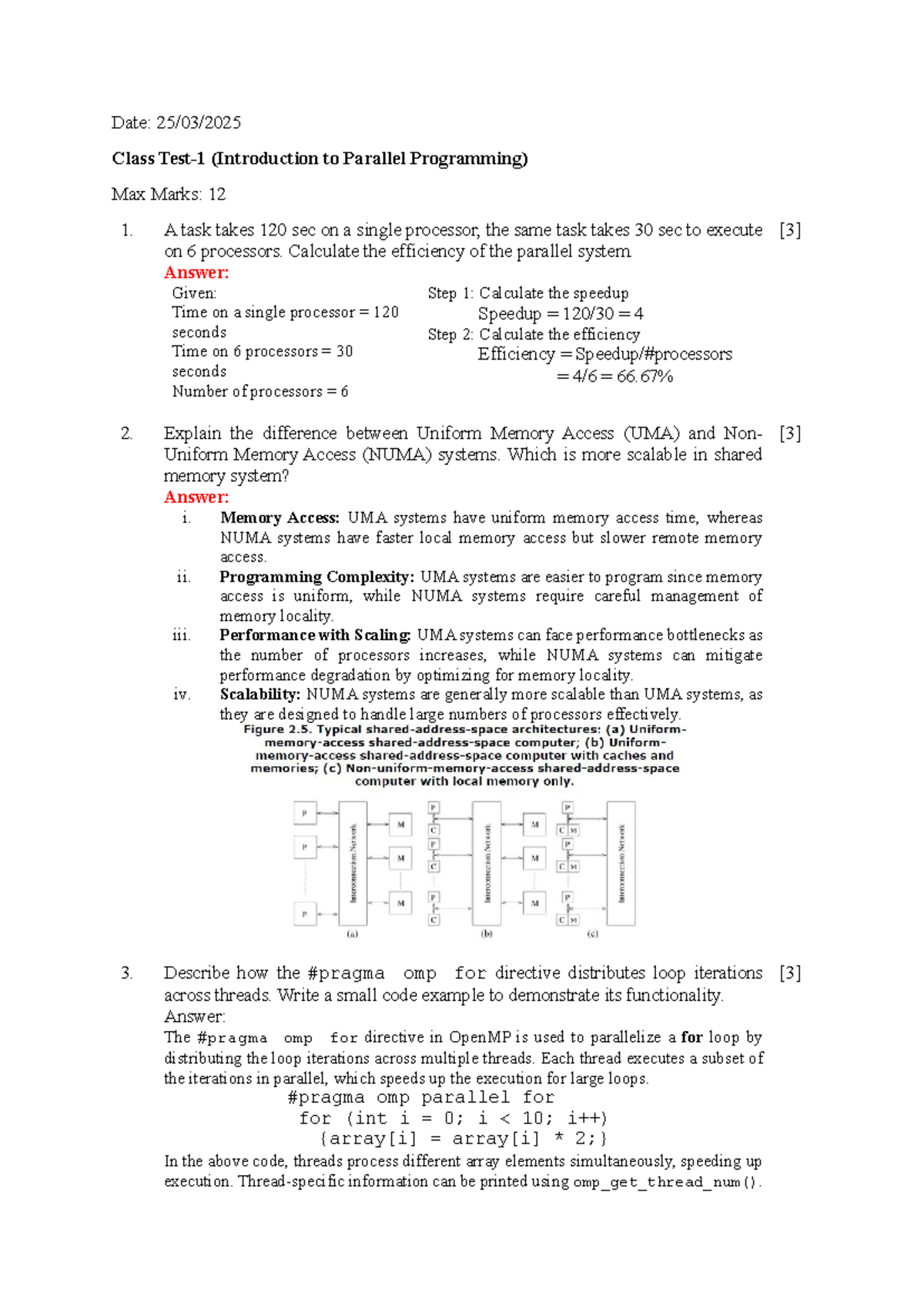 Parallel Programming Test 2025: Efficiency, Speedup, and MPI Sorting ...