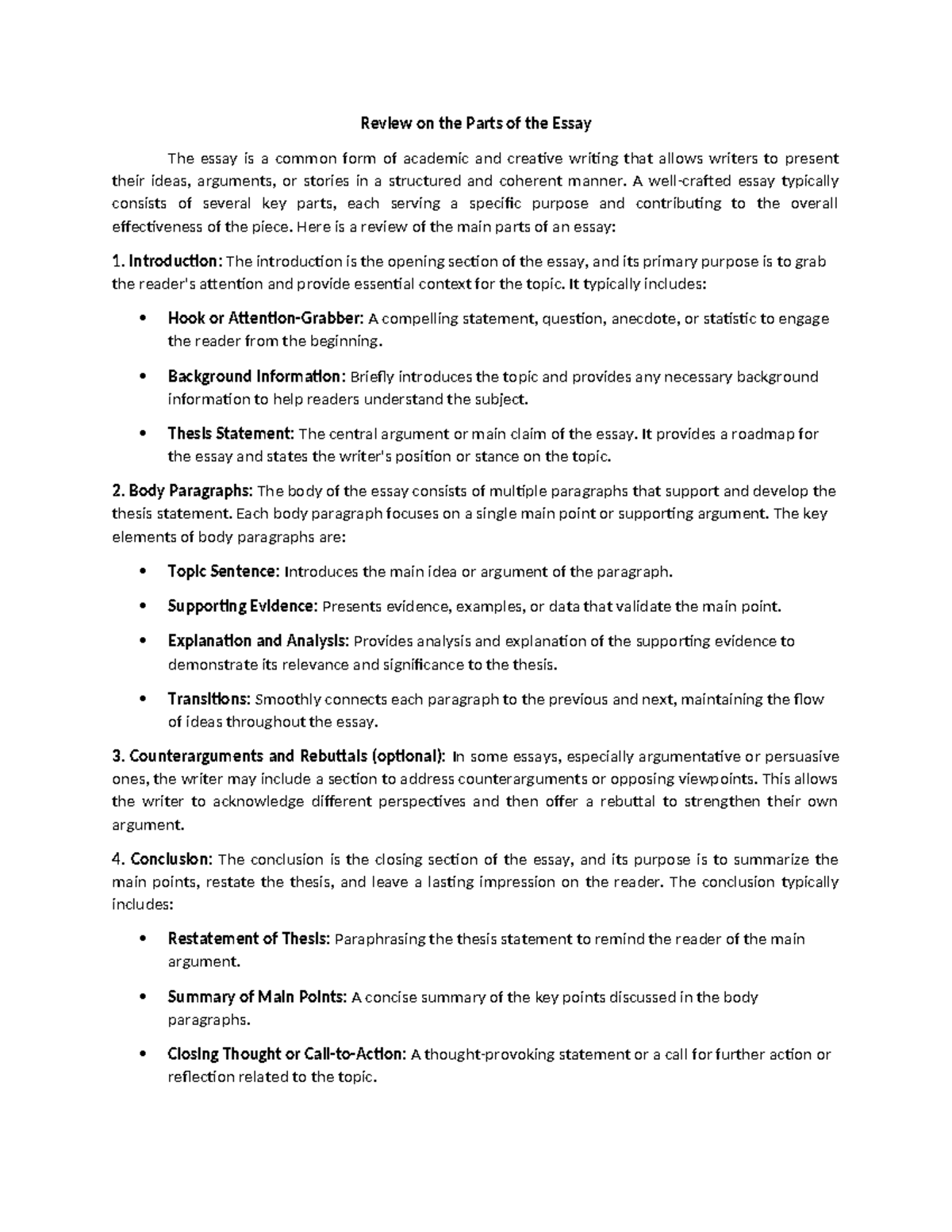 Chapter 4-2: Drafting Techniques for Effective Essay Writing - Studocu