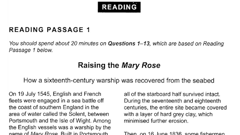 Ielts Reading TEST 2 - READING PASSAGE 1 You should spend about 20 ...
