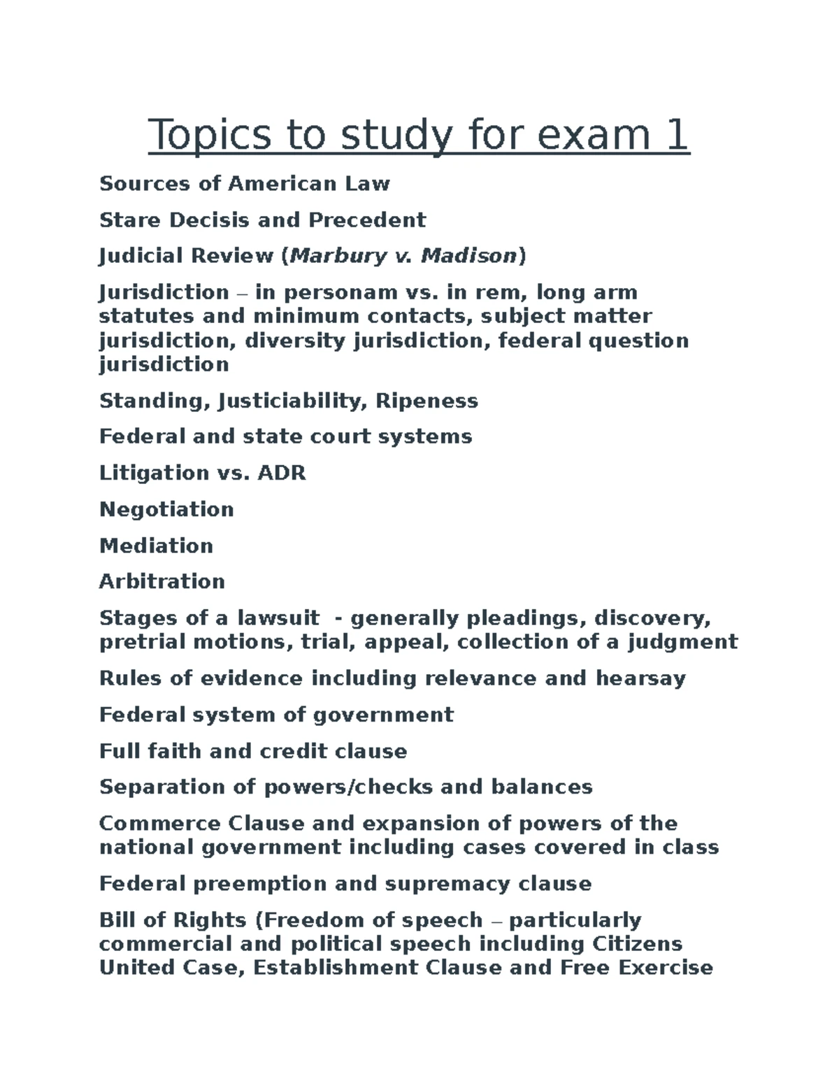 LS 3323 Study Guide: Key Concepts for Exam 1 Review - Studocu