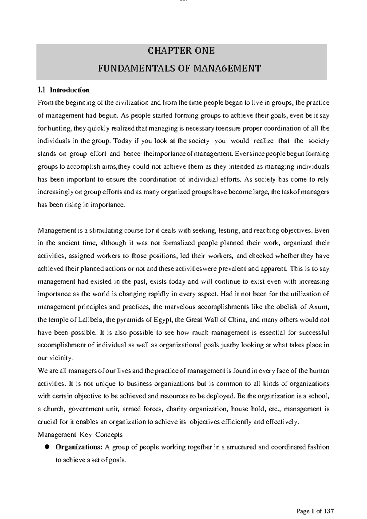 Introduction to Management: Key Concepts & Fundamentals (Chapter 1 ...
