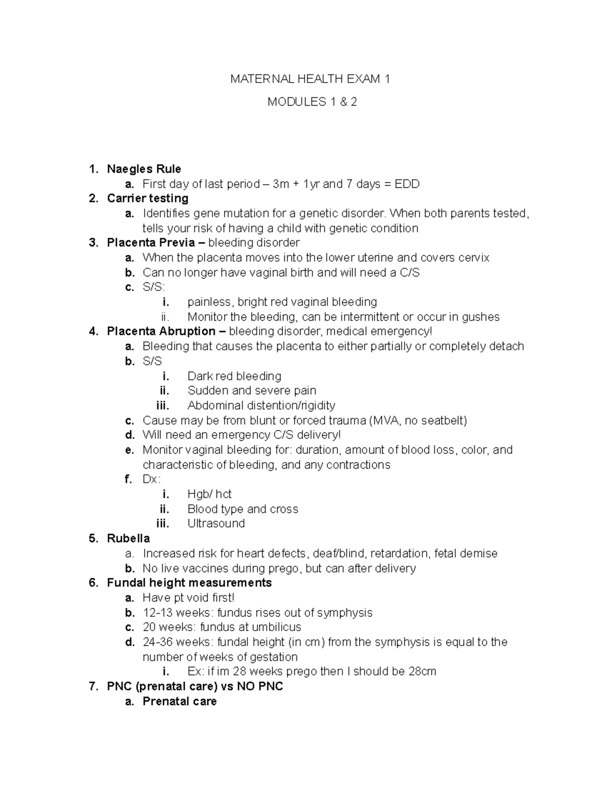 335 OB Exam #1 Comprehensive Study Guide - Key Concepts and Highlights ...