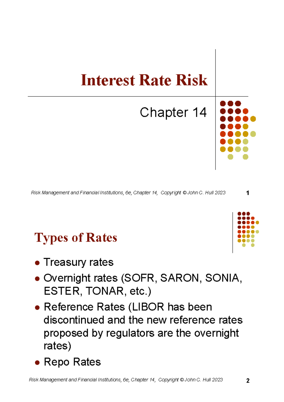 Ch14 - Interest Rate Risk in Risk Management and Financial Institutions ...