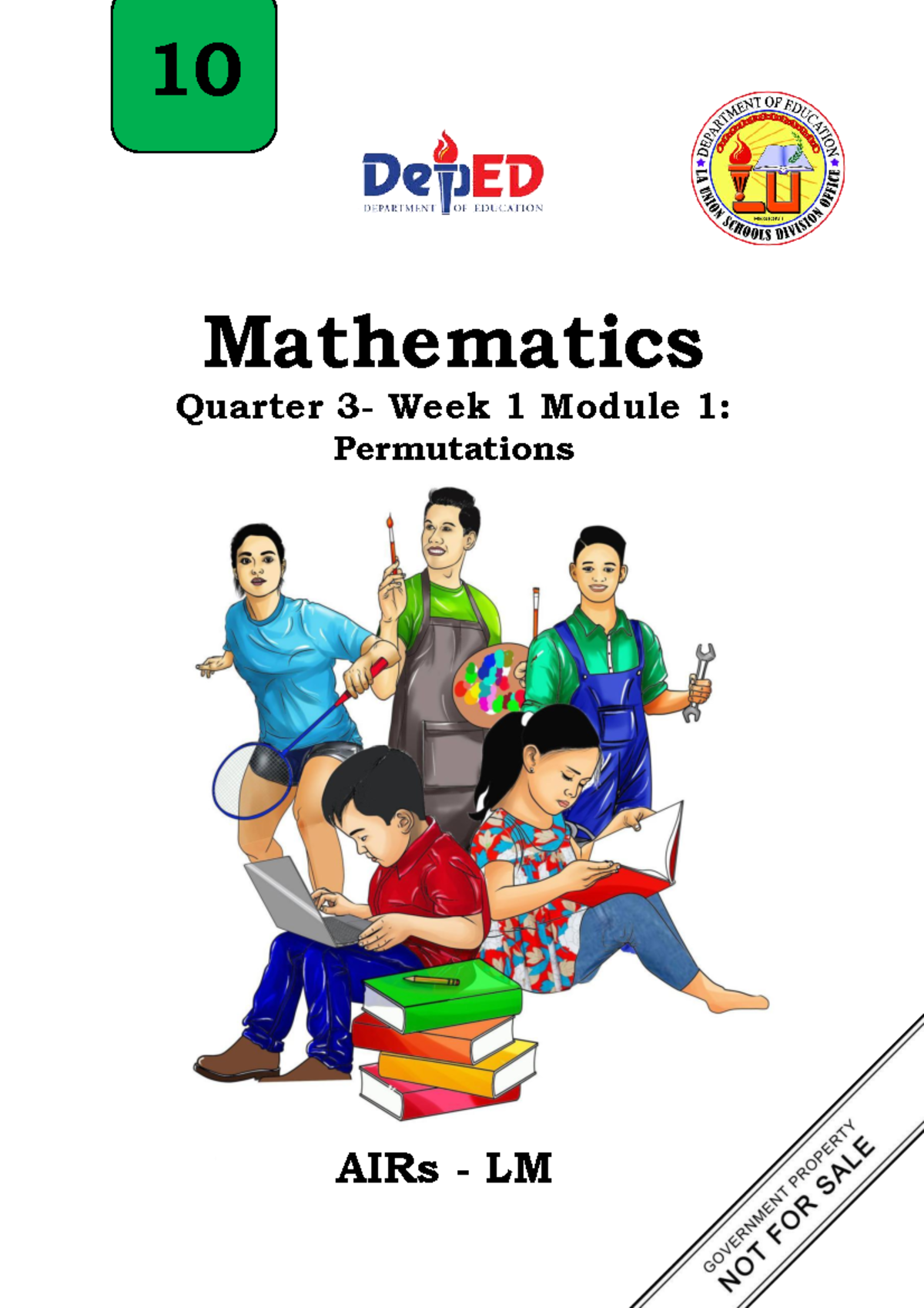 Math 10 Q3 M1: Exploring Permutations and Their Applications - Studocu