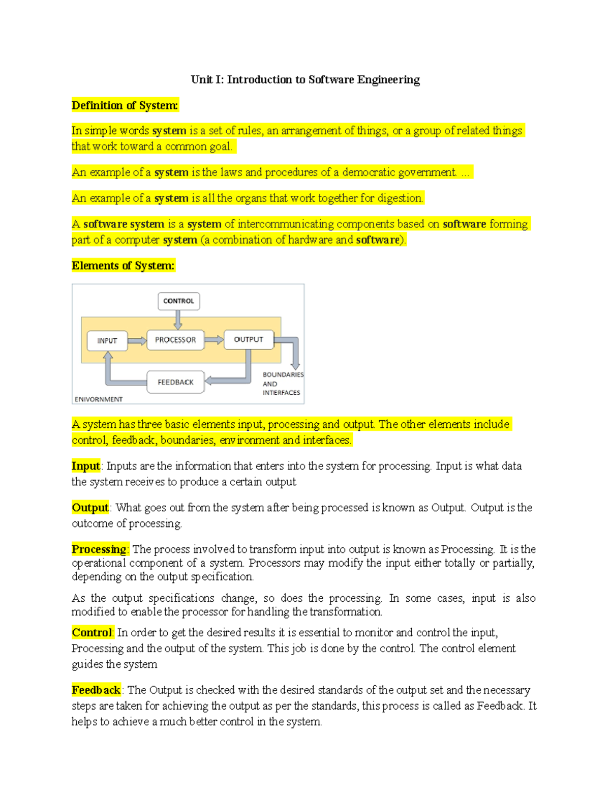 Unit 1 - assignment - Unit I: Introduction to Software Engineering ...