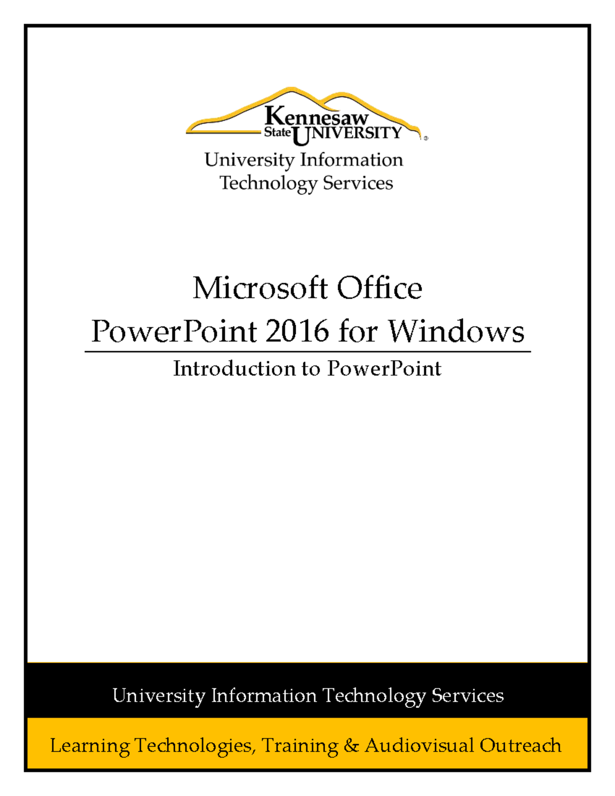 introduction to powerpoint 2016 learning material - Microsoft Office ...