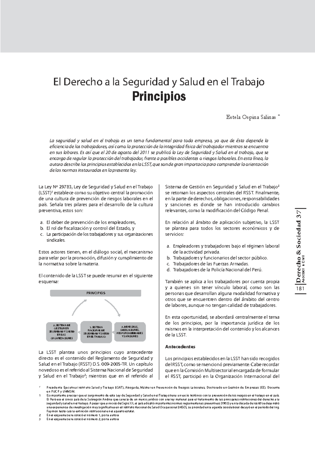 Derecho a la Seguridad y Salud en el Trabajo: Principios y Normativa ...