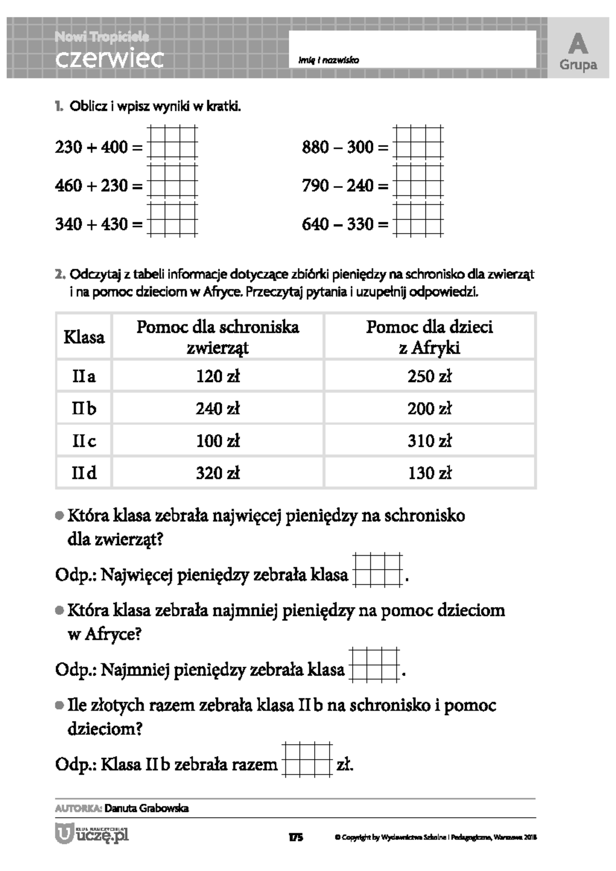 Nowi Tropiciele Klasa 2 Część 1 Odpowiedzi www.studocu.com