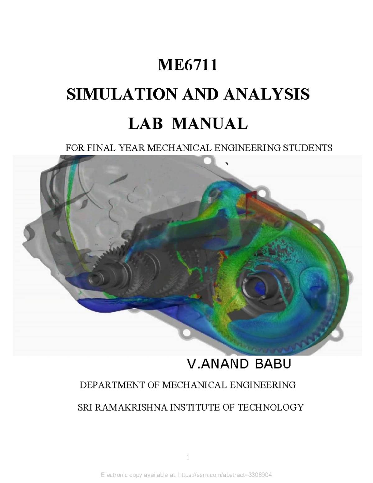 BE VI SEMESTER COMPUTER AIDED ENGINEERING LAB MANUAL: ANSYS Guide - Studocu