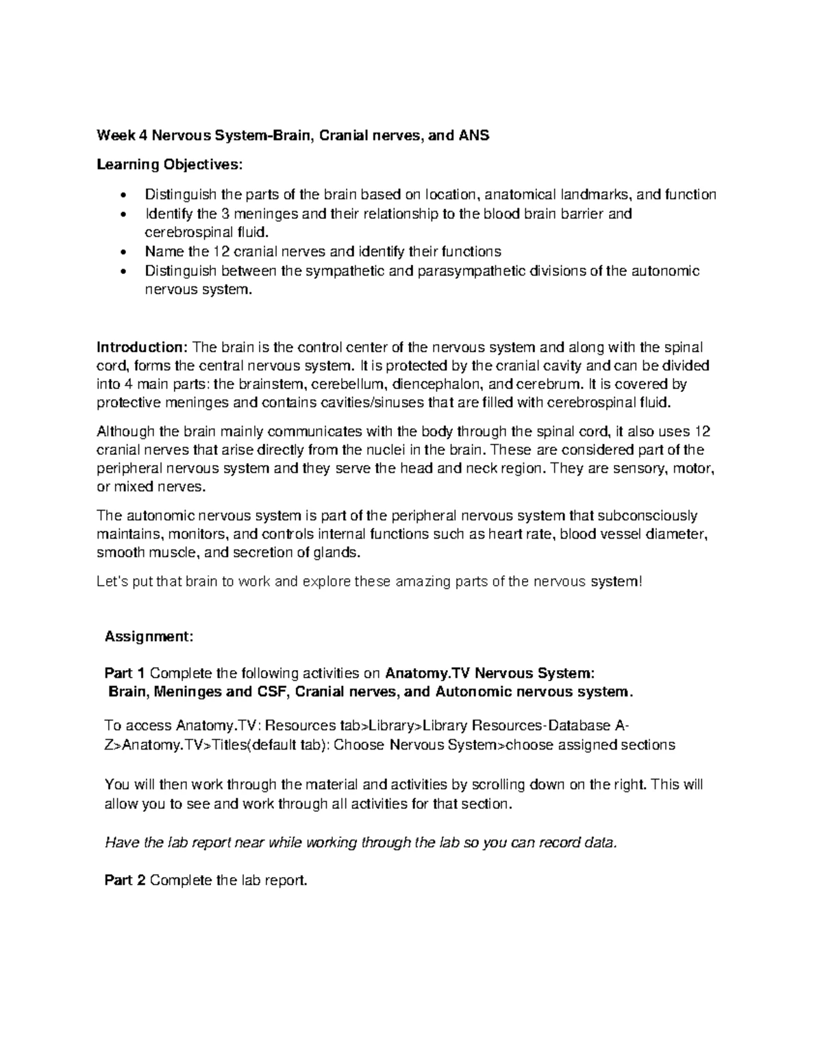BIO252 W1 Muscular System Lab Report: Muscle Tissues Overview and ...