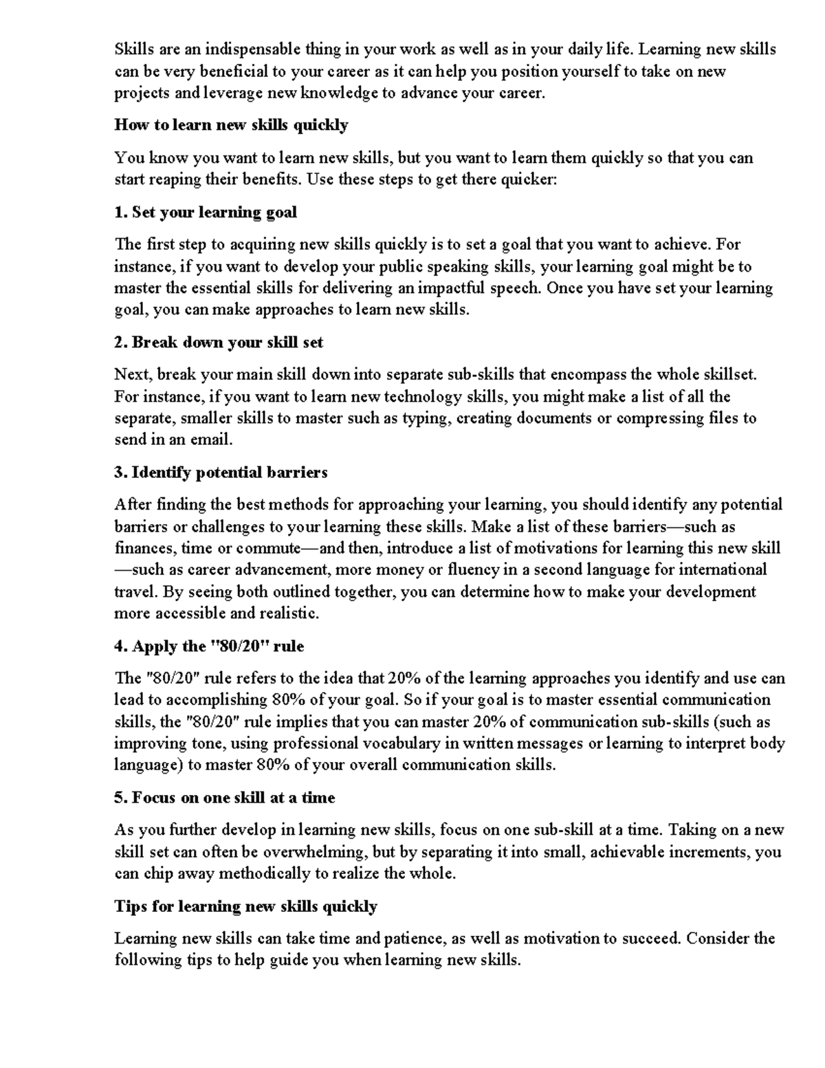 Write for learn new skill - Skills are an indispensable thing in your ...