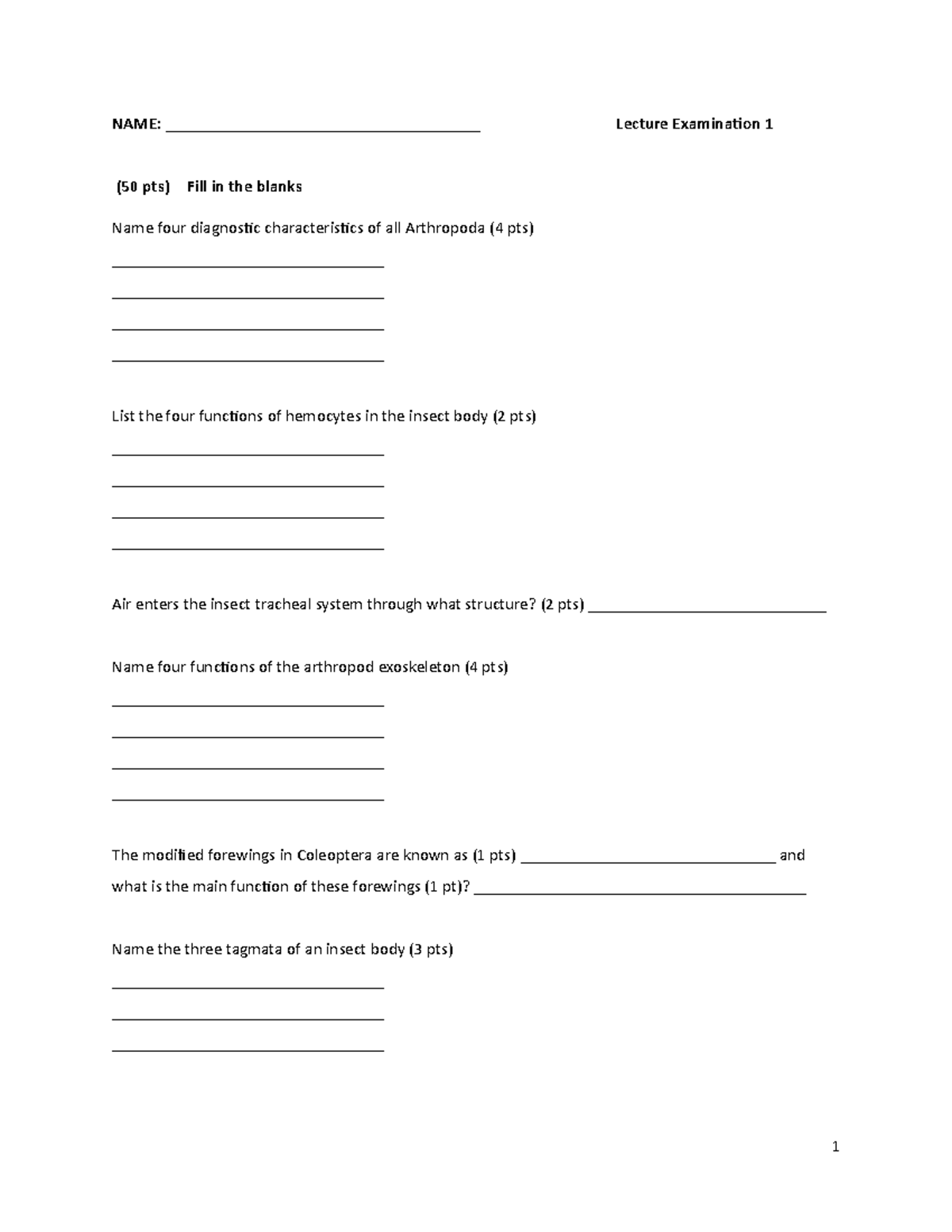 Exam 1 2021 - Exam 1 - NAME ...