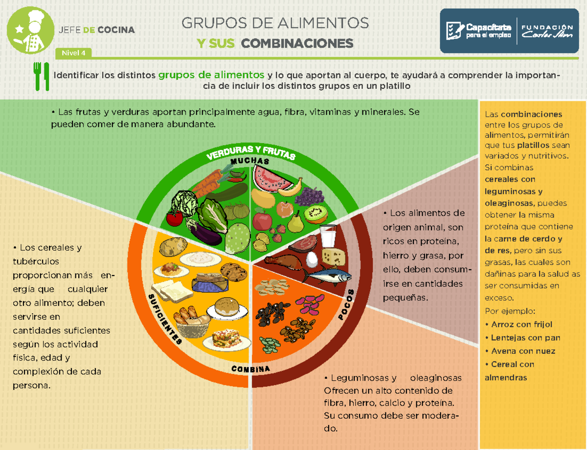 Grupos De Alimentos Y Su Importancia En La Nutrición Otro Studocu