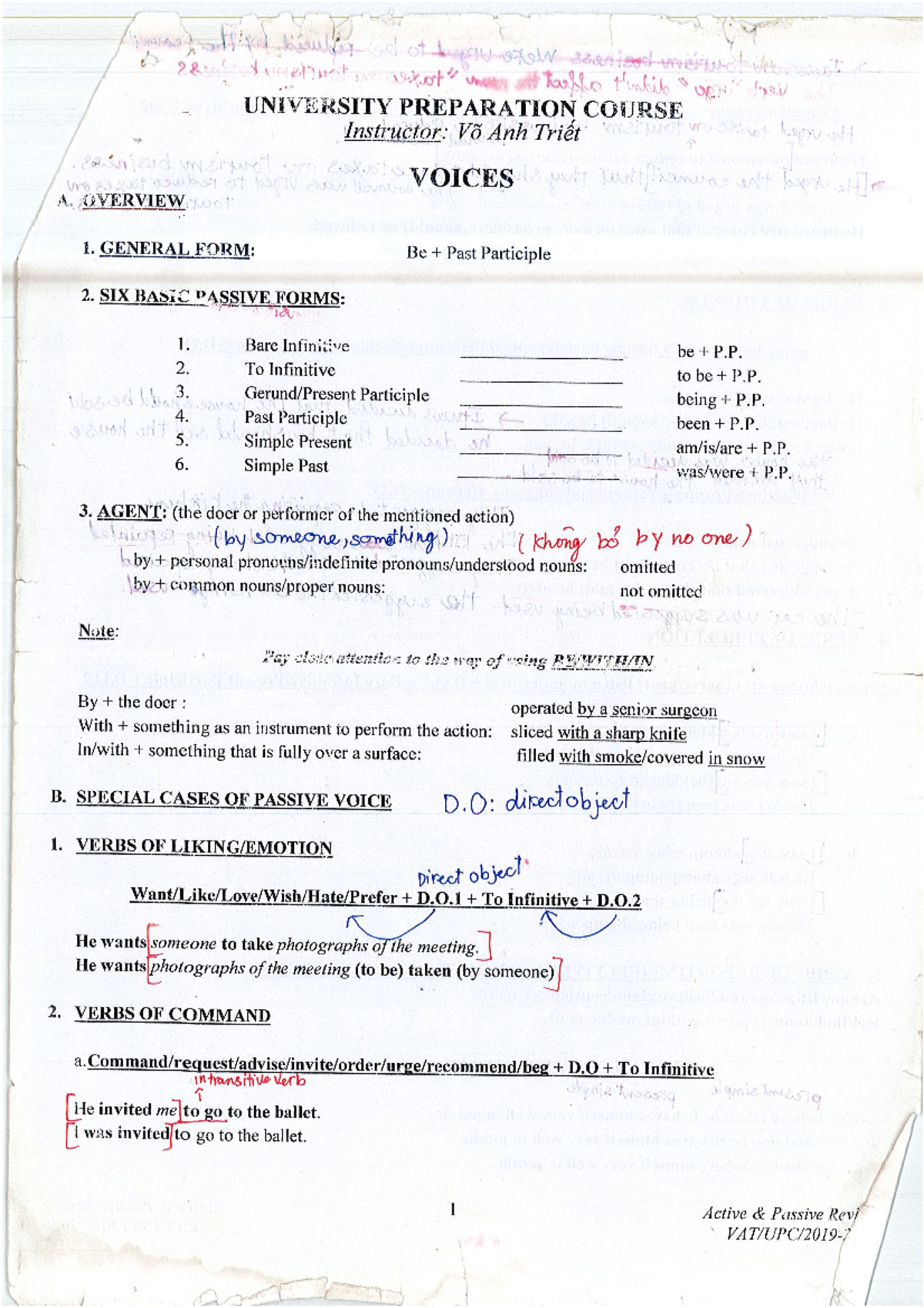 DOC121925: Overview of Passive Voice Forms and Usage - Studocu