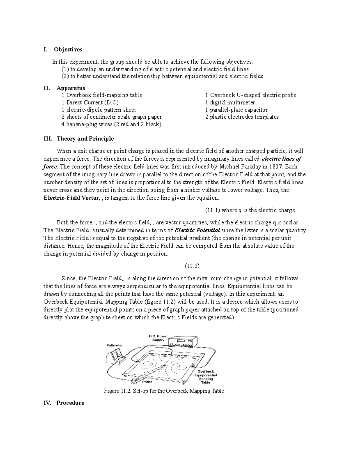 Experiment 11: Electric Field and Potential Lab Report (PHY134) - Studocu