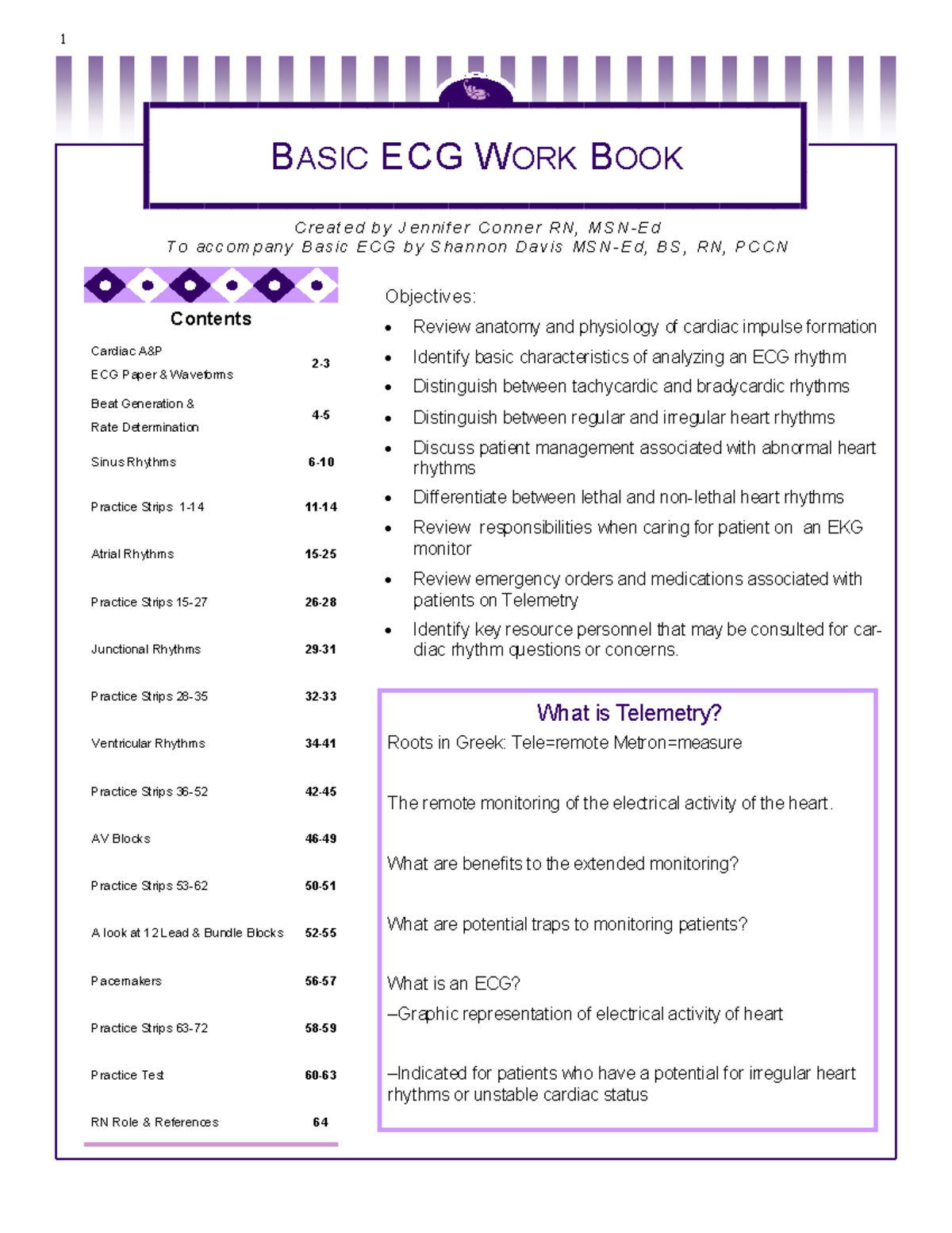 Basic ECG Workbook: Understanding Cardiac Rhythms and Interpretations ...