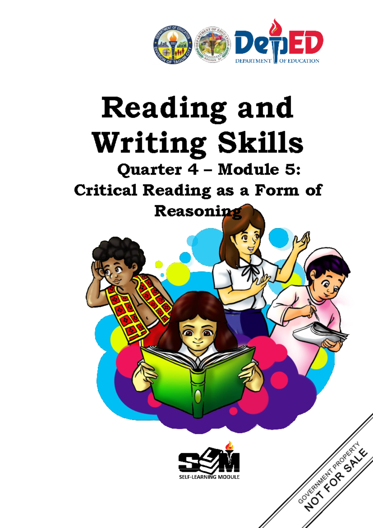 SLM SHS RWS Q4 Module 5: Critical Reading & Reasoning Notes - Studocu