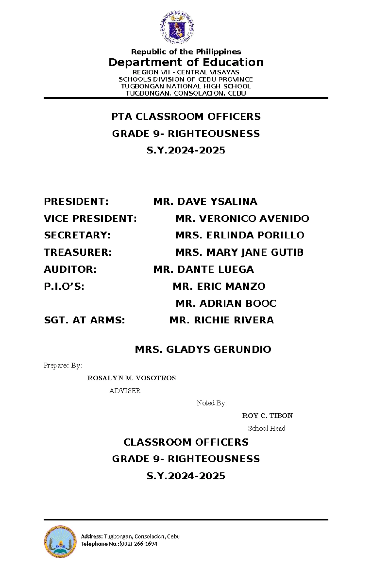 BSP Accomplishment Report: Service Credits Overview - Studocu