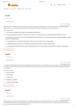 [Solved] O Teste de Gerber considerado positivo quando a O paciente ...