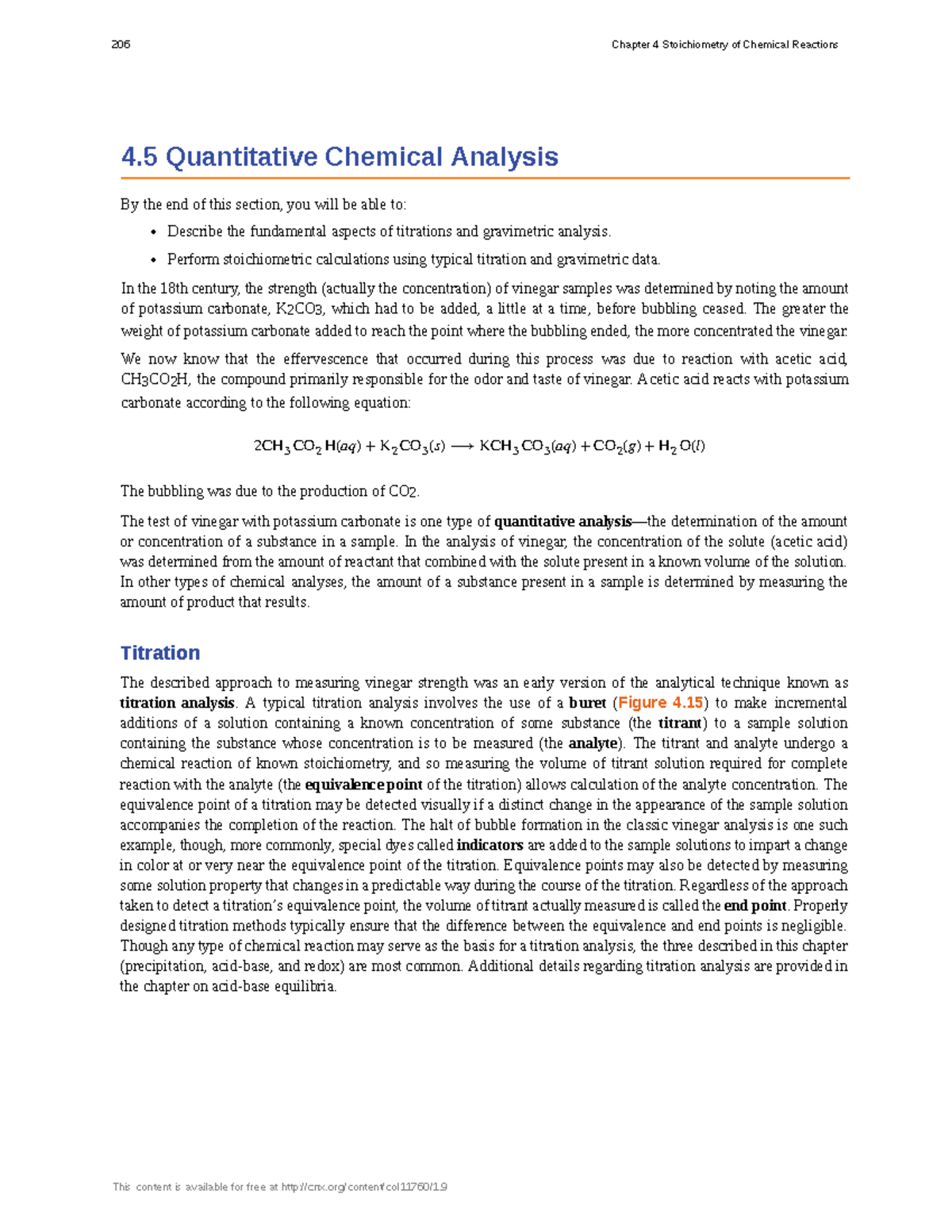 Quantitative Chemical Analysis notes - Perform stoichiometric ...