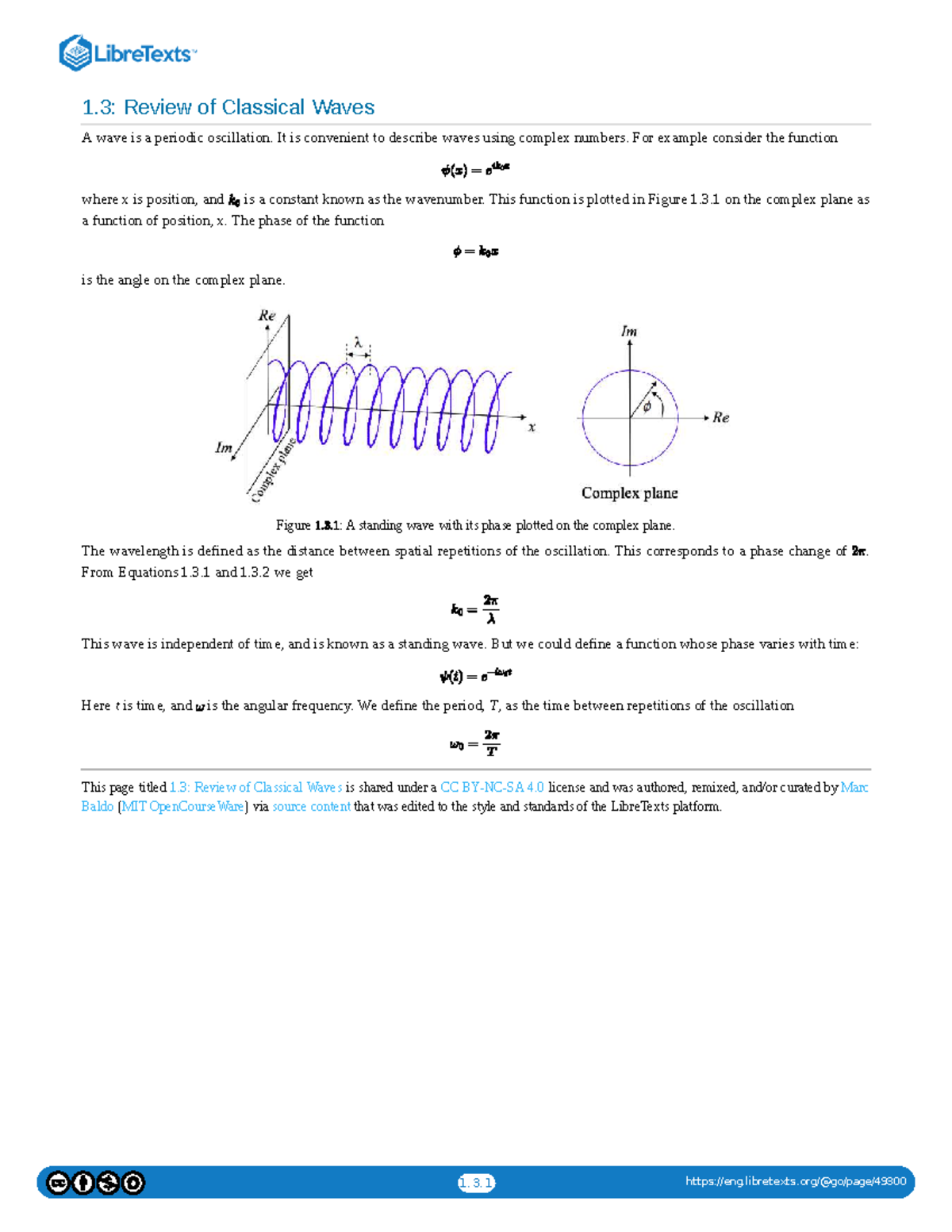 1.3: Classical Waves Overview and Key Concepts - Studocu