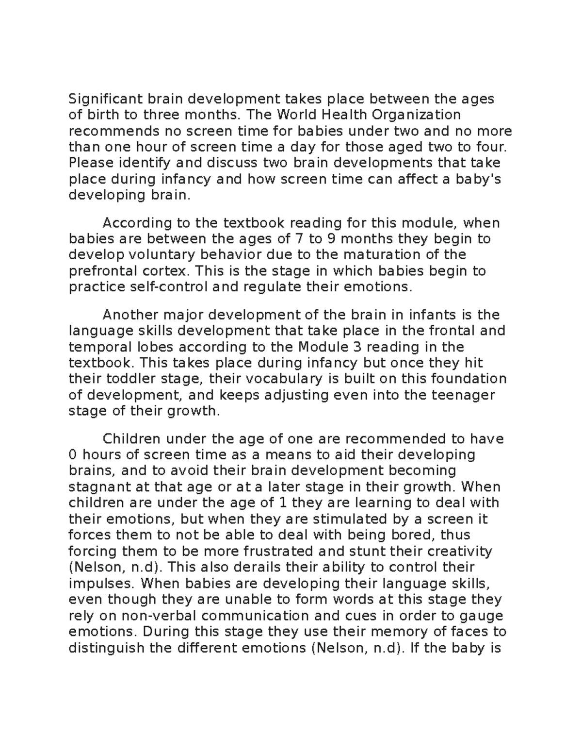 Curated visual reference: Screen Time Effects On Brain Development Reference: Infancy Brain Development Screen Time Effects Discussion