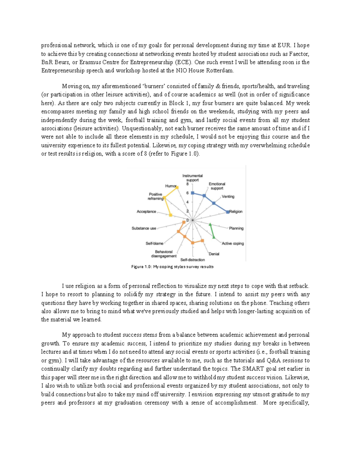 Intention Paper: Building a Professional Network at EUR - Studeersnel