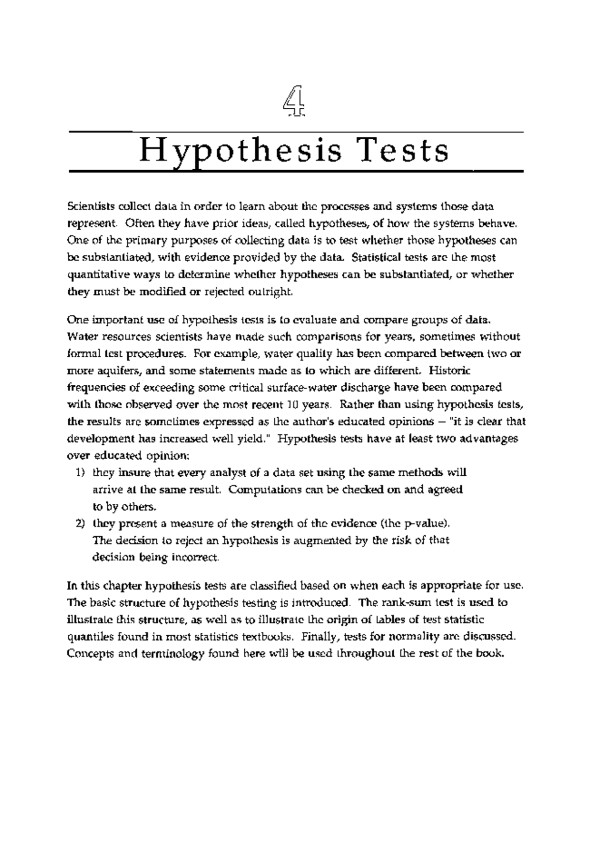 Hypothesis Tests in Environmental Science (4-Hypothesis-Tests) - Studocu