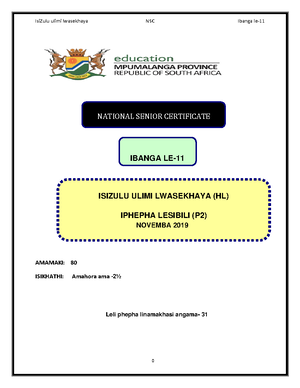 Grade 12 English FAL long and short transactional text guidelines and ...