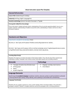 WGU Direct Instruction Lesson Plan math c380 - Direct Instruction ...