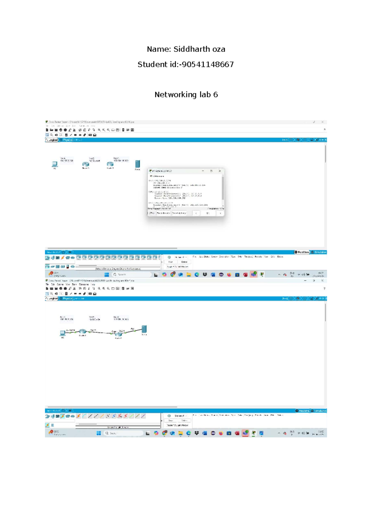 Networking Lab 6: TTL and ICMP Analysis in IP Headers - Studocu