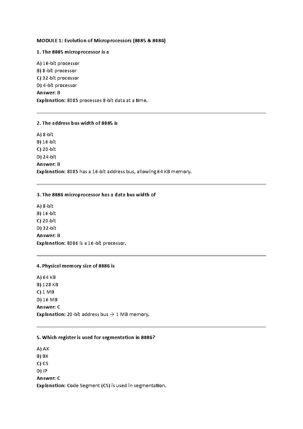 Comprehensive Questions for MPMC: Microprocessors & Microcontrollers ...