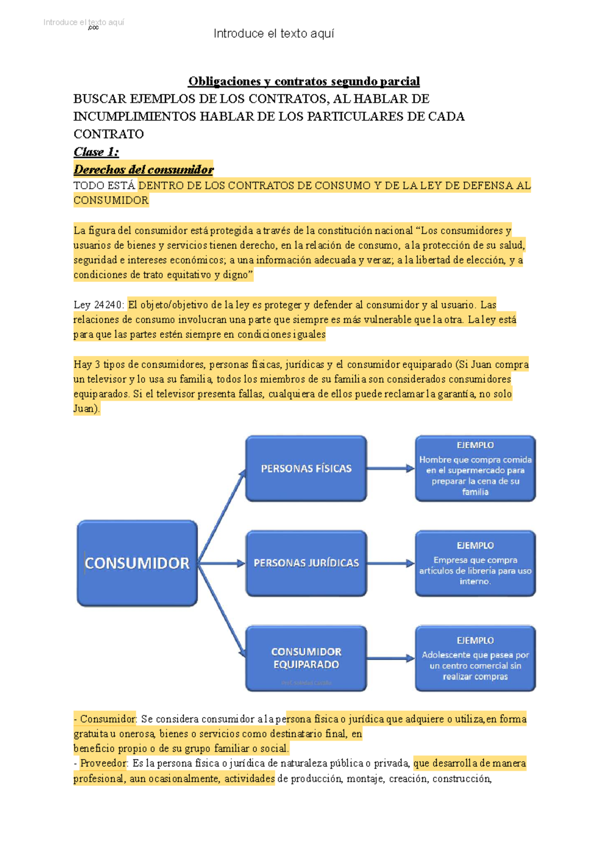 Obligaciones y Contratos: Resumen del 2do Parcial - Curso Oy C - Studocu