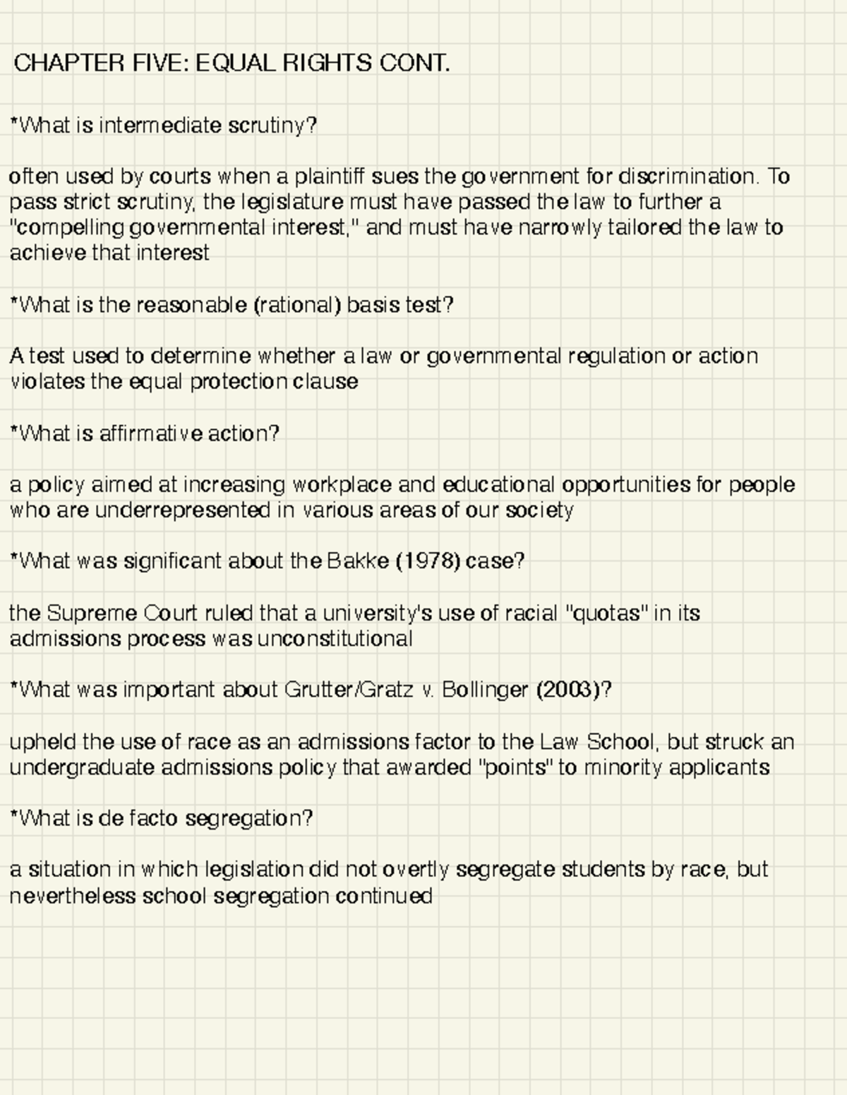 POSC 110 Midterm Exam: Examining Equal Rights and Discrimination - Studocu
