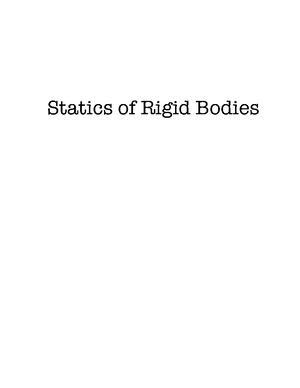 Introduction to Statics of Rigid Bodies - Studocu