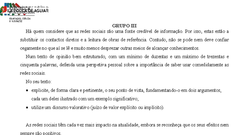 As redes sociais: A importância do uso comedido - Mod. AEVPA - Studocu