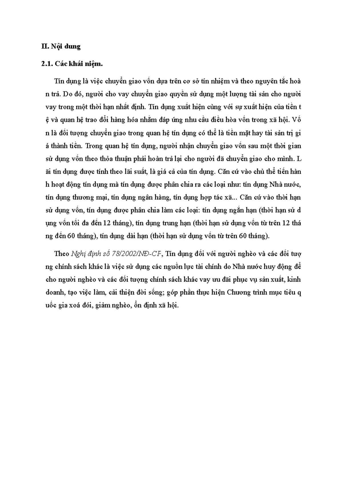 Tín dụng và Vai trò của Tài chính Vi mô đối với Người Nghèo (T5) - Document Preview